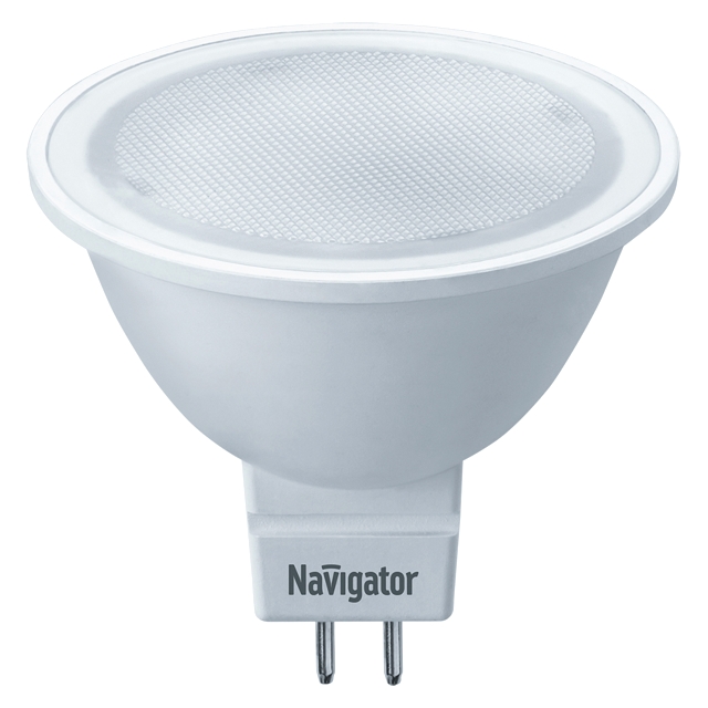 Лампа светодиодная NAVIGATOR 7вт 560лм 4000K GU5,3 MR16 230В матовый спот