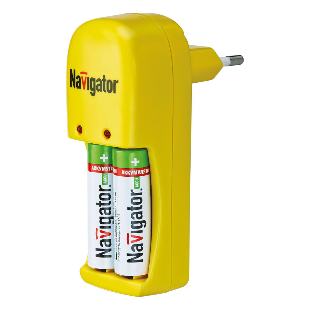 Зарядное устройство NAVIGATOR 2 разьема желтый